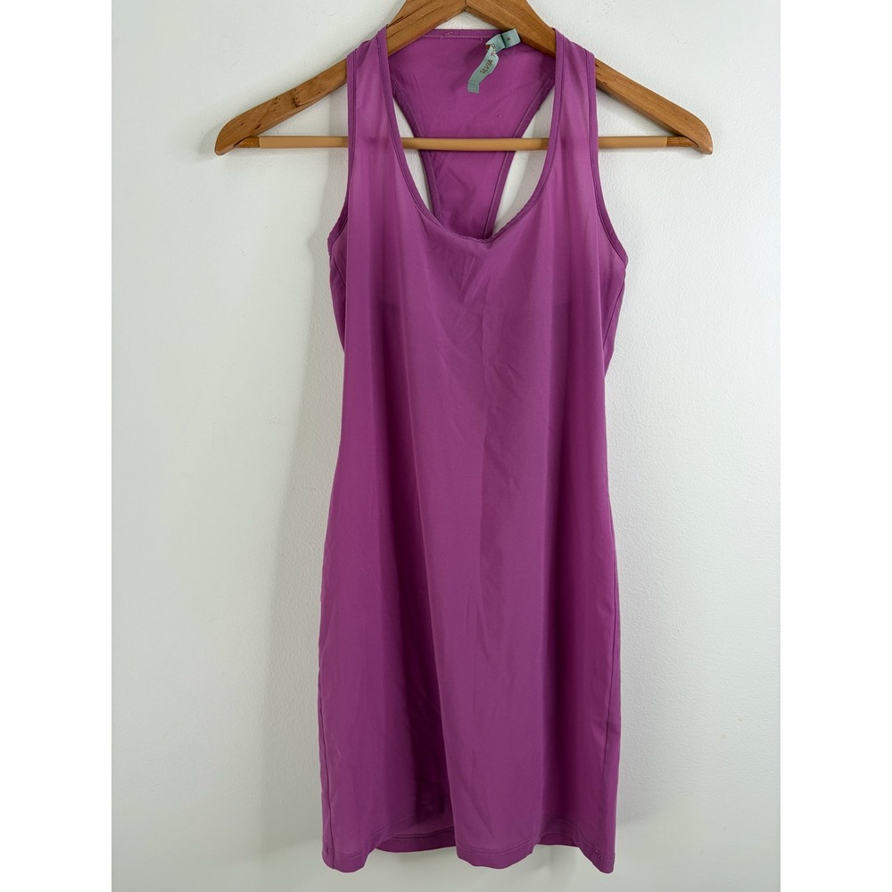 Silvia Tcherassi Purple Racerback Mini Dress Womens Size 8 Silk Luxury‎ Slim Fit